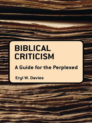 cover image of Biblical Criticism